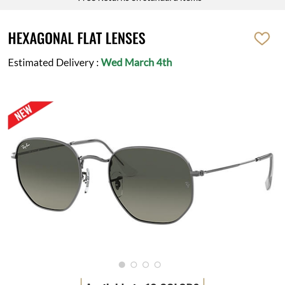 Rayban Hexagonal Flat Lenses RB3548N
